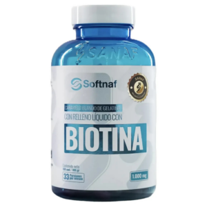 Biotina cubierta de Gelatina con Relleno Líquido (100 unidades)