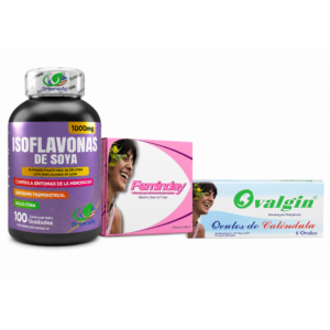Combo Salud Femenina (Isoflavonas de Soya • Ovalgin • Feminday)